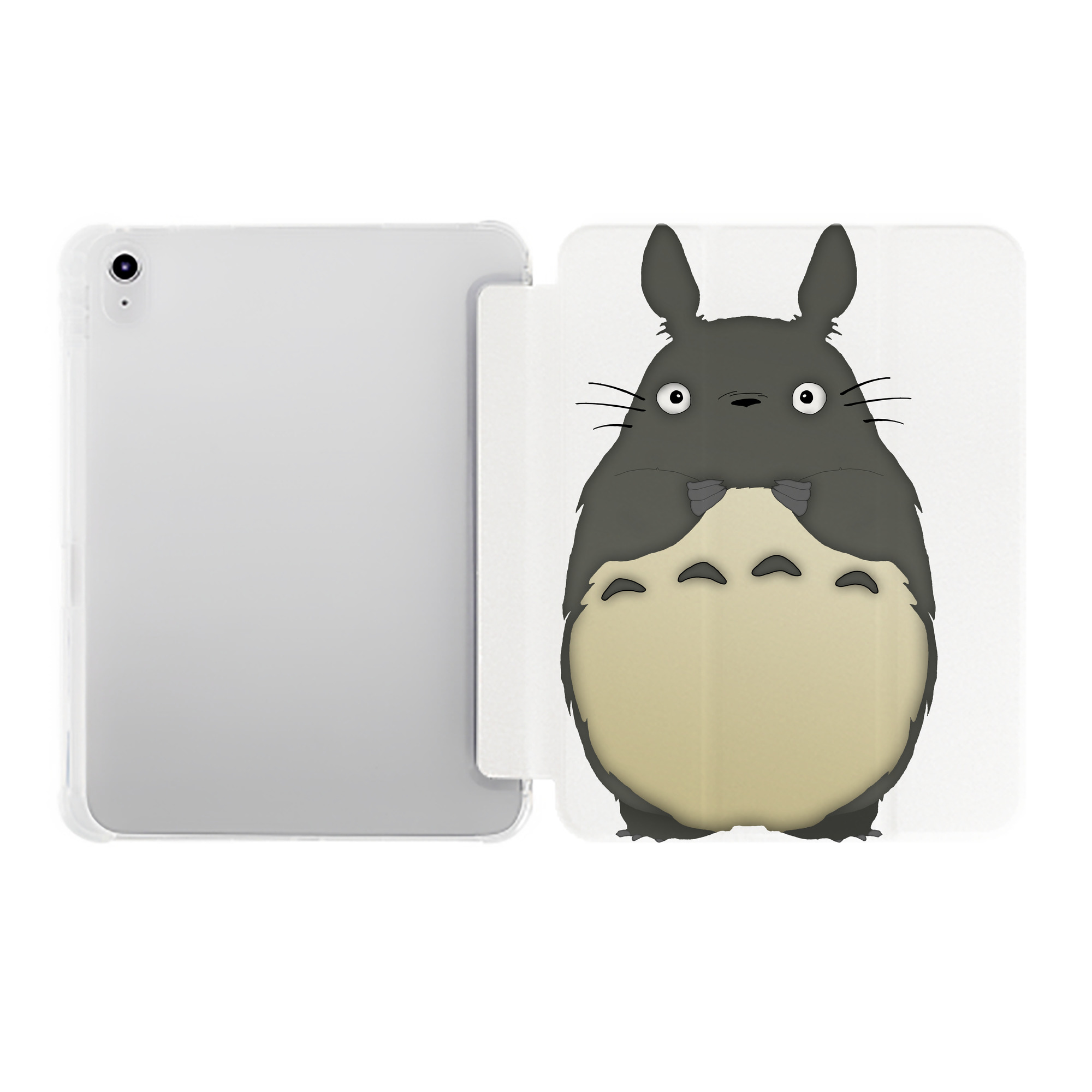 （画像用） となりのトトロ 草壁メイ 草壁サツキ My Neighbor Totoro Satsuki Kusakabe Mei Kusakabe IPad ケース ペン収納付き 三つ折りスタンド PUレザー×シリコン 対応機種9.5/10.5/10.9インチ
